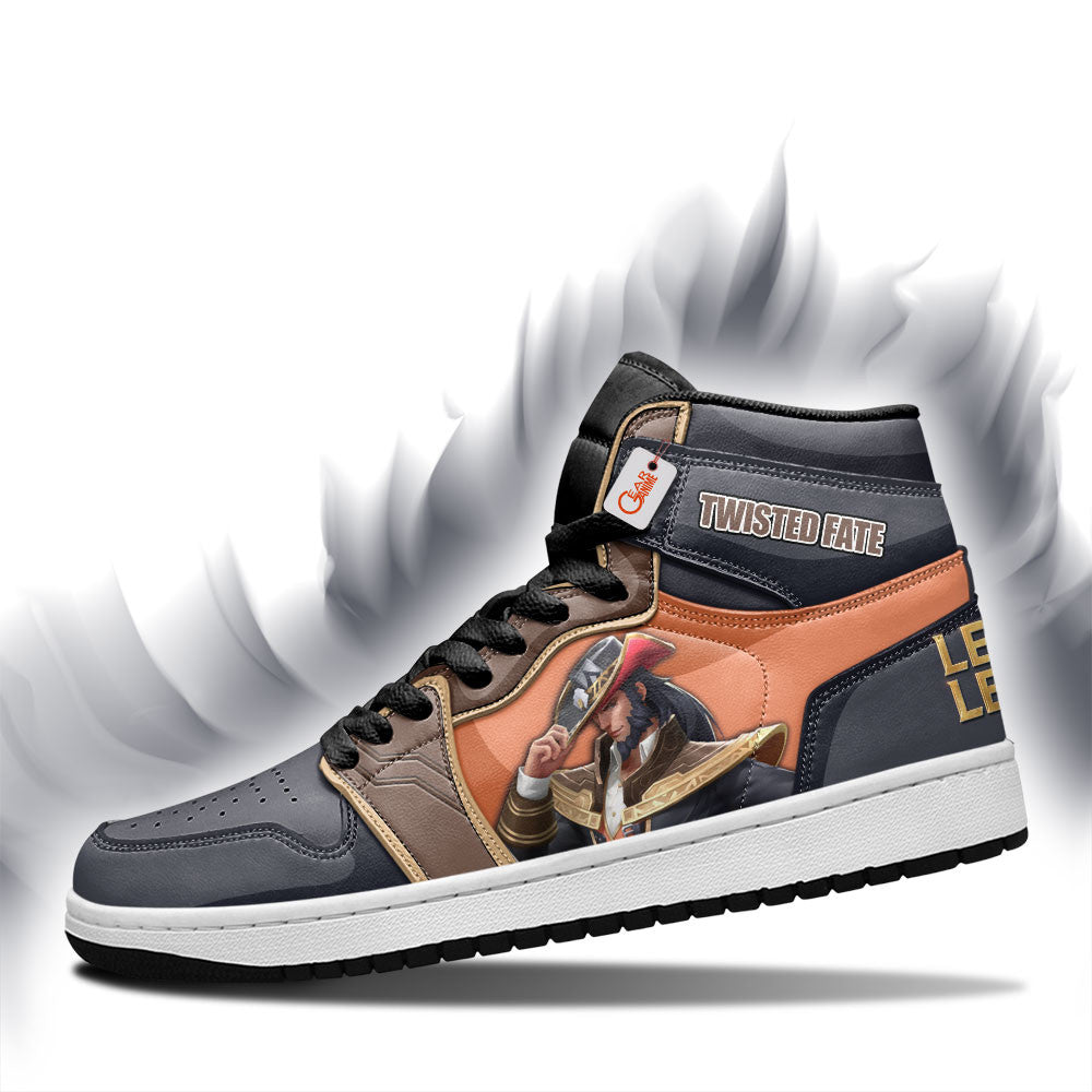 Twisted Fate High-Top Sneakers Custom LOL Games Collection