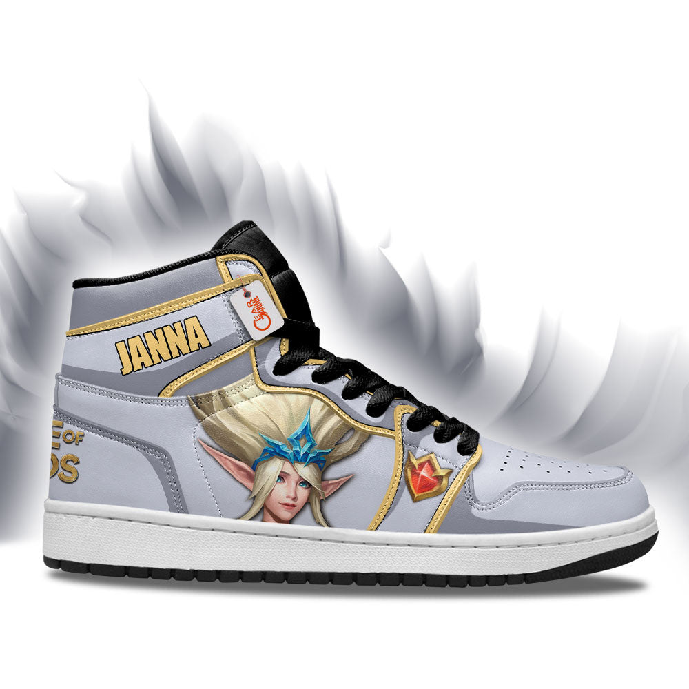 Janna High-Top Sneakers Custom LOL Games Collection