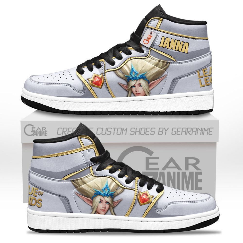 Janna High-Top Sneakers Custom LOL Games Collection
