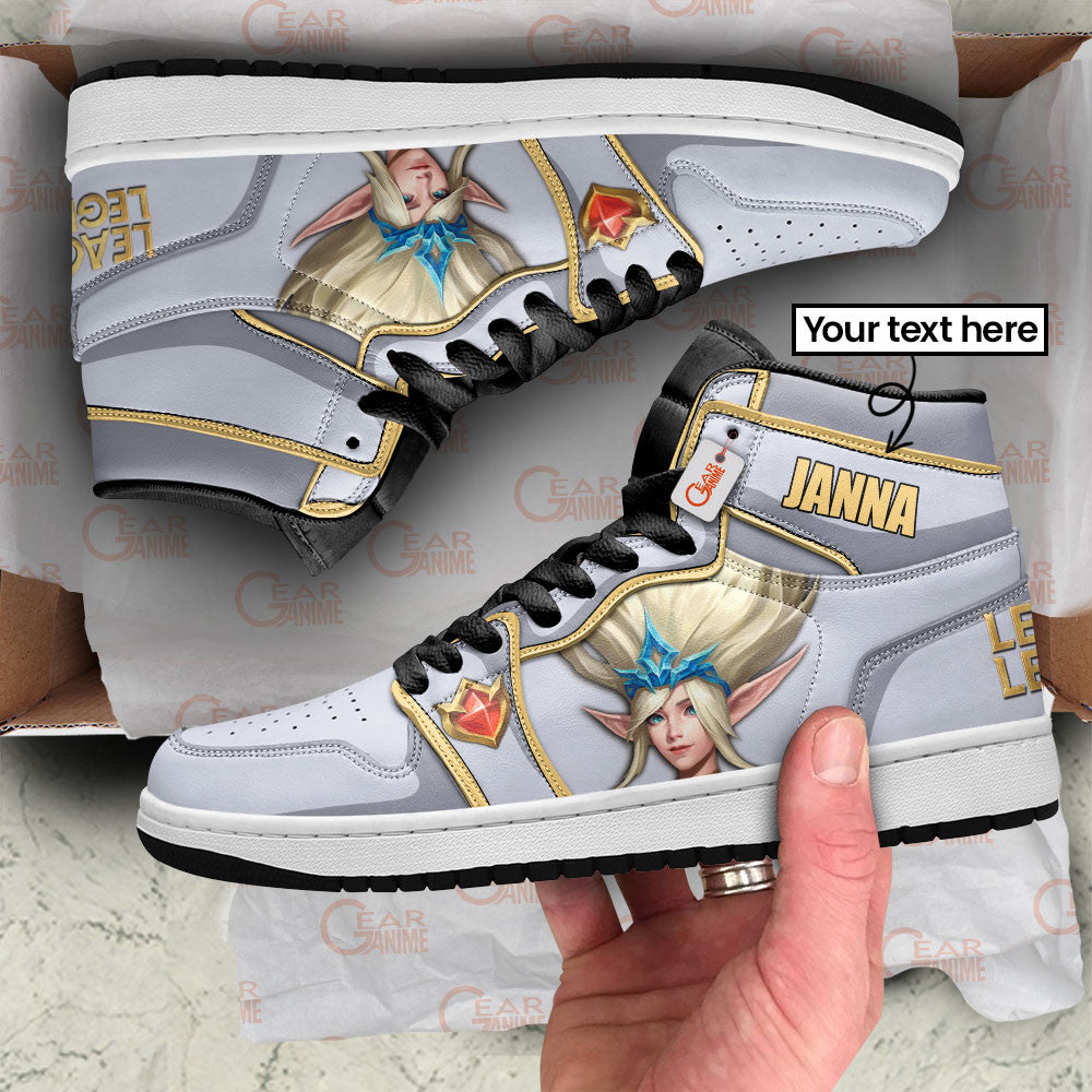 Janna High-Top Sneakers Custom LOL Games Collection