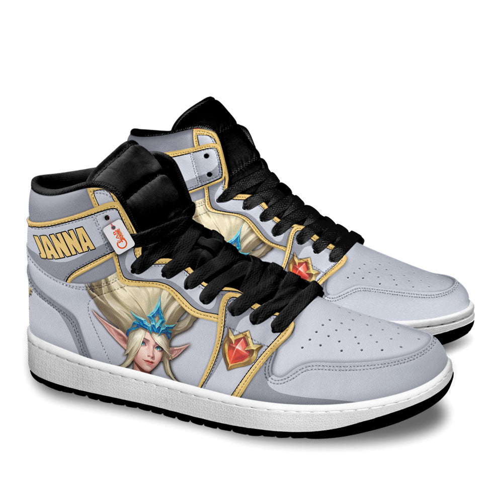 Janna High-Top Sneakers Custom LOL Games Collection