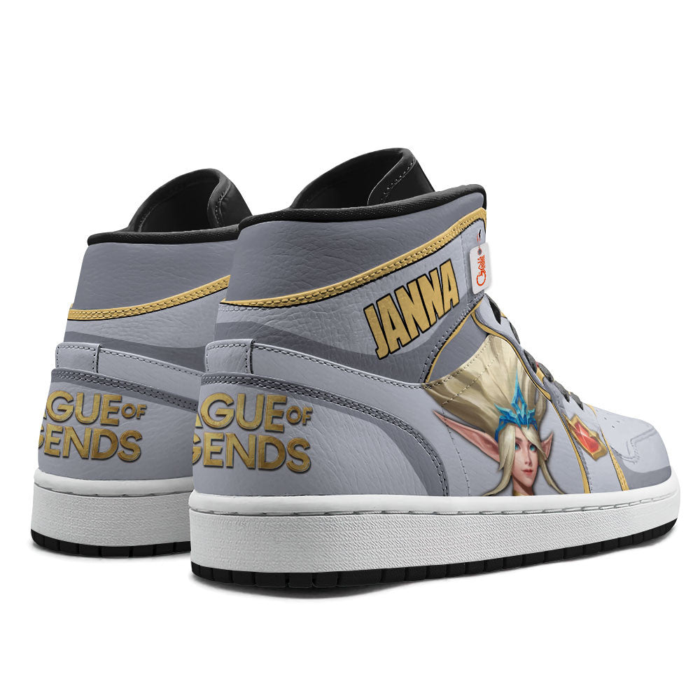 Janna High-Top Sneakers Custom LOL Games Collection