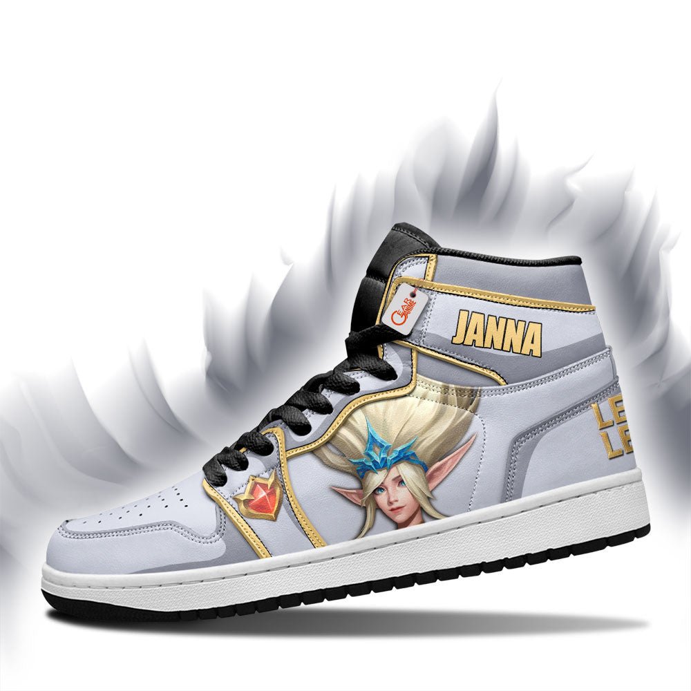 Janna High-Top Sneakers Custom LOL Games Collection