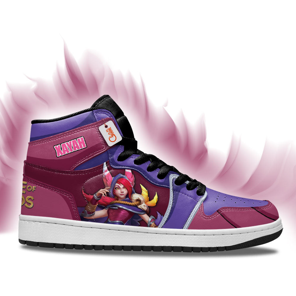Xayah High-Top Sneakers Custom LOL Games Collection