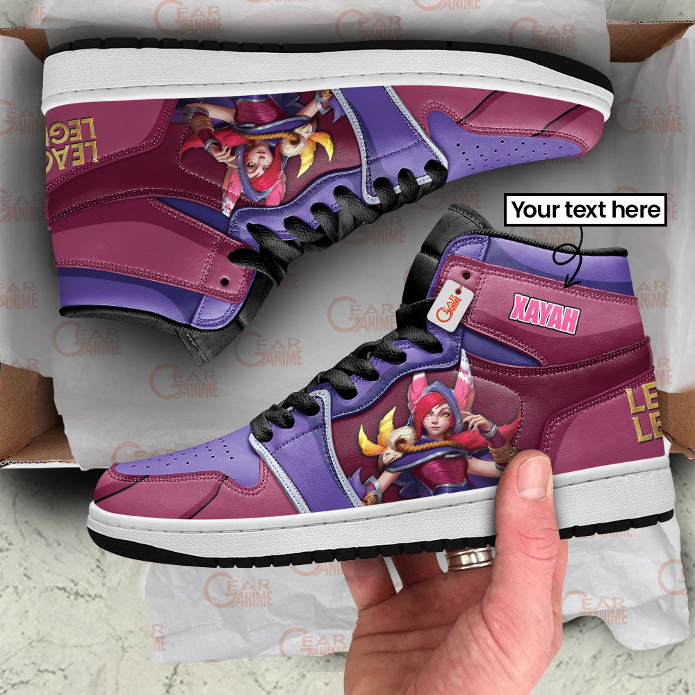 Xayah High-Top Sneakers Custom LOL Games Collection