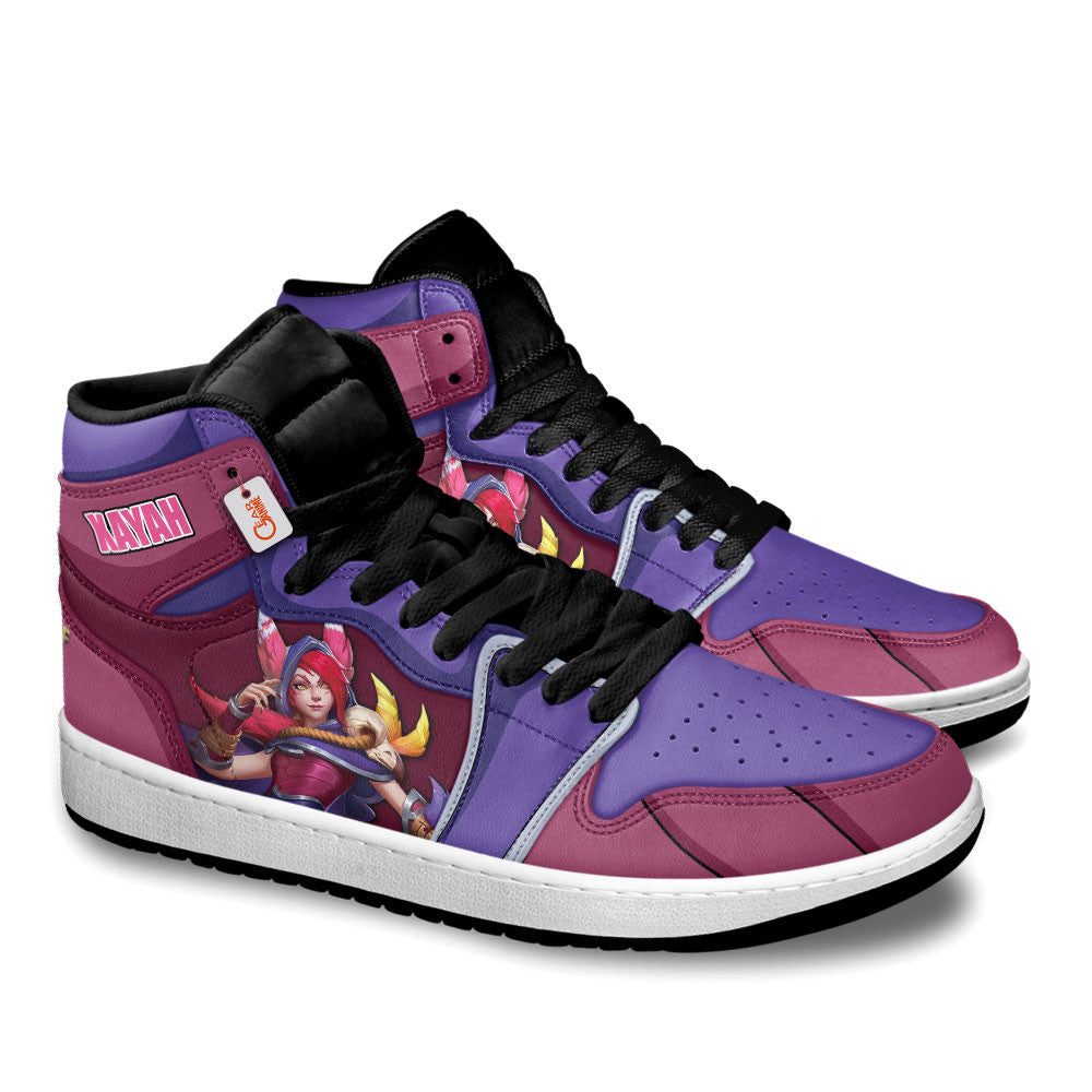 Xayah High-Top Sneakers Custom LOL Games Collection