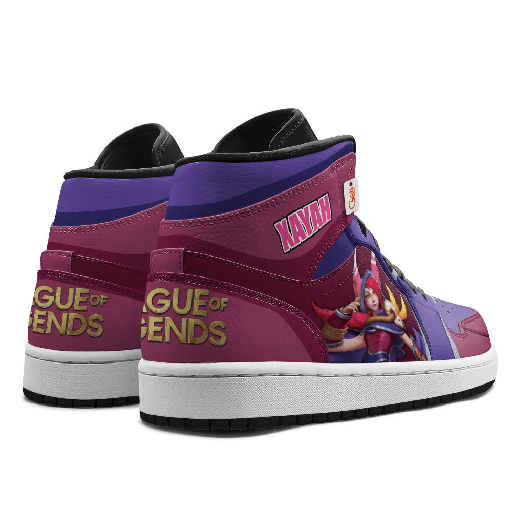 Xayah High-Top Sneakers Custom LOL Games Collection