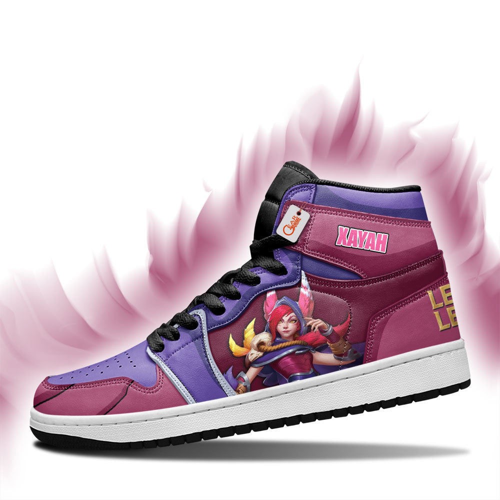 Xayah High-Top Sneakers Custom LOL Games Collection