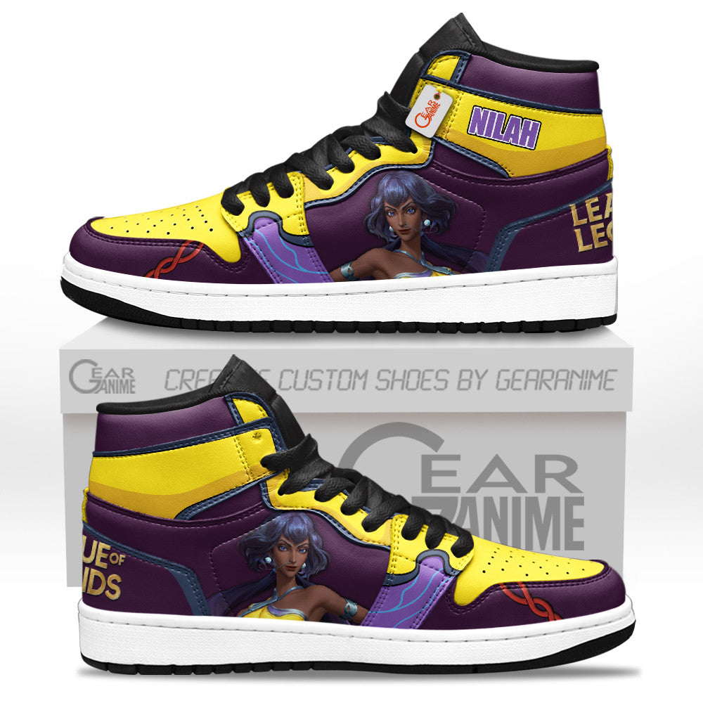 Nilah High-Top Sneakers Custom LOL Games Collection