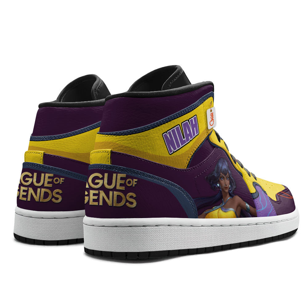 Nilah High-Top Sneakers Custom LOL Games Collection