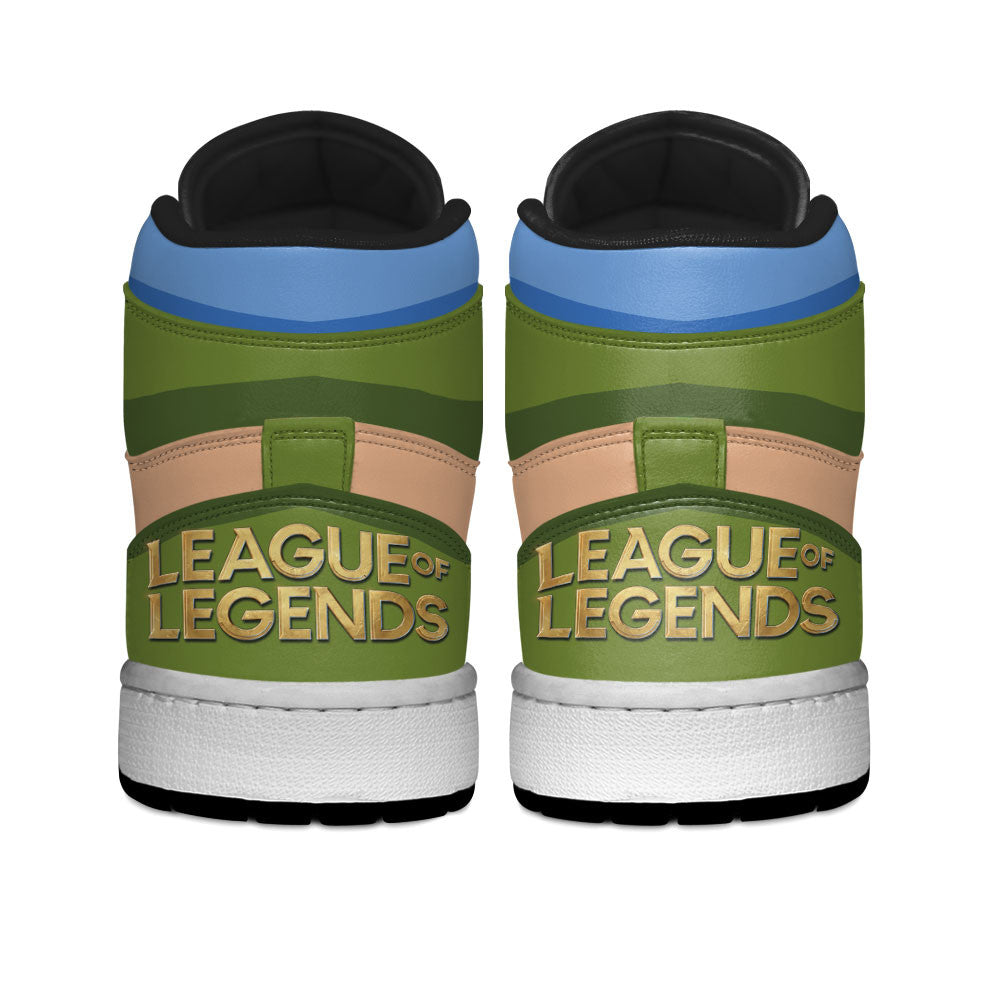 Teemo High-Top Sneakers Custom LOL Games Collection