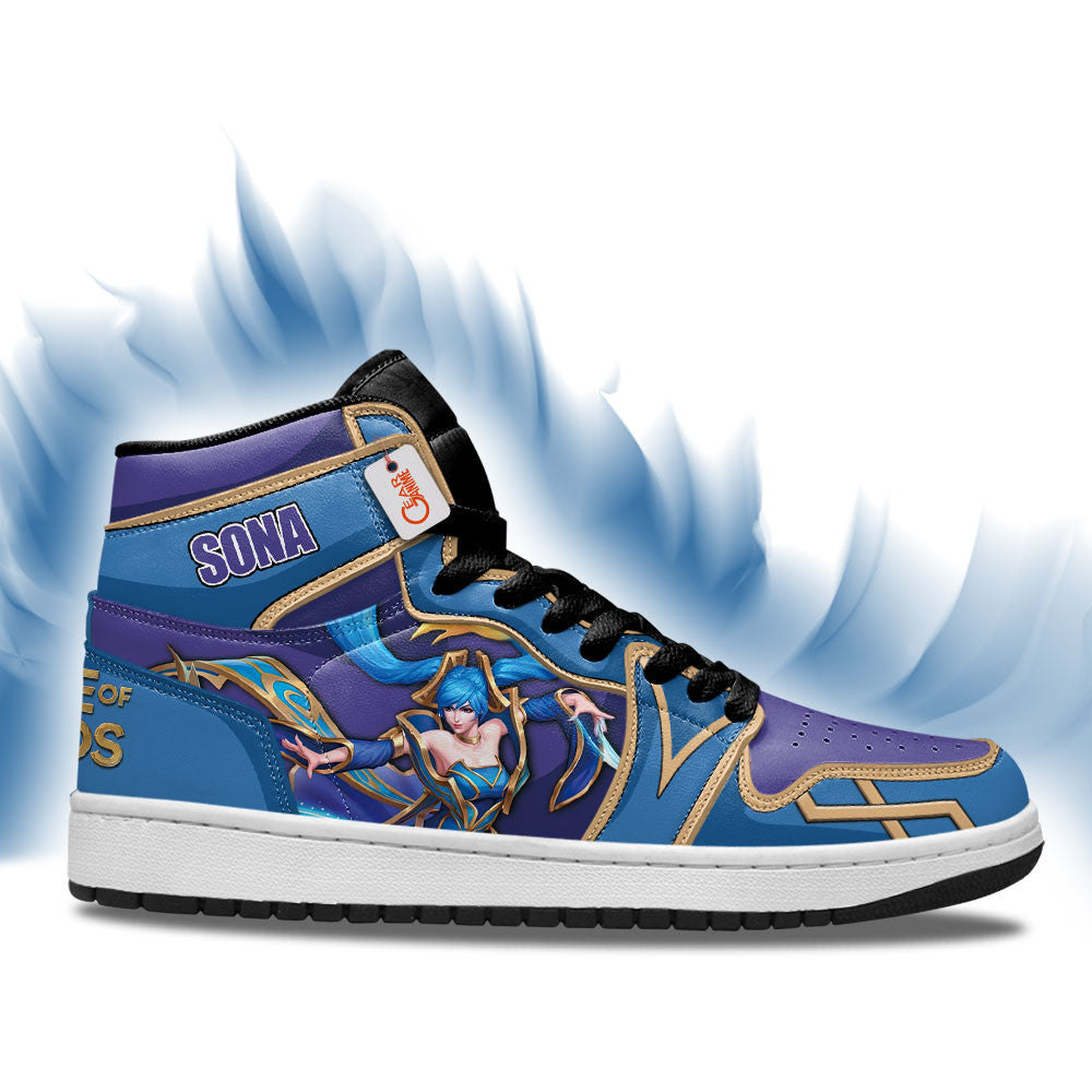Sona High-Top Sneakers Custom LOL Games Collection