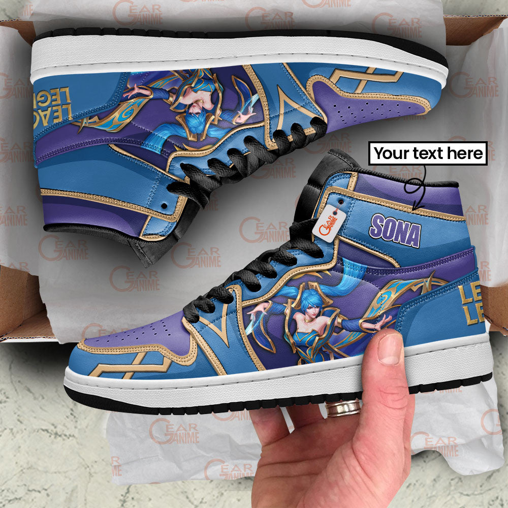 Sona High-Top Sneakers Custom LOL Games Collection