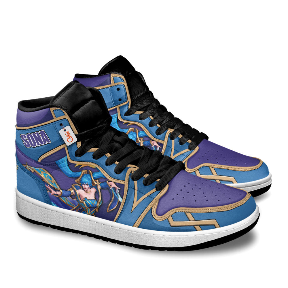 Sona High-Top Sneakers Custom LOL Games Collection