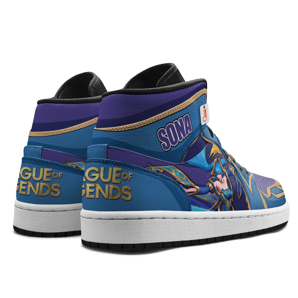 Sona High-Top Sneakers Custom LOL Games Collection