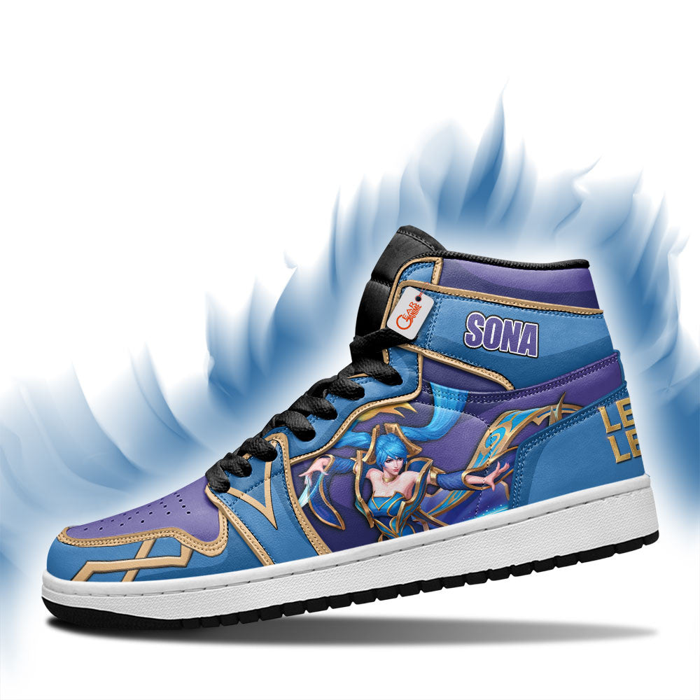 Sona High-Top Sneakers Custom LOL Games Collection