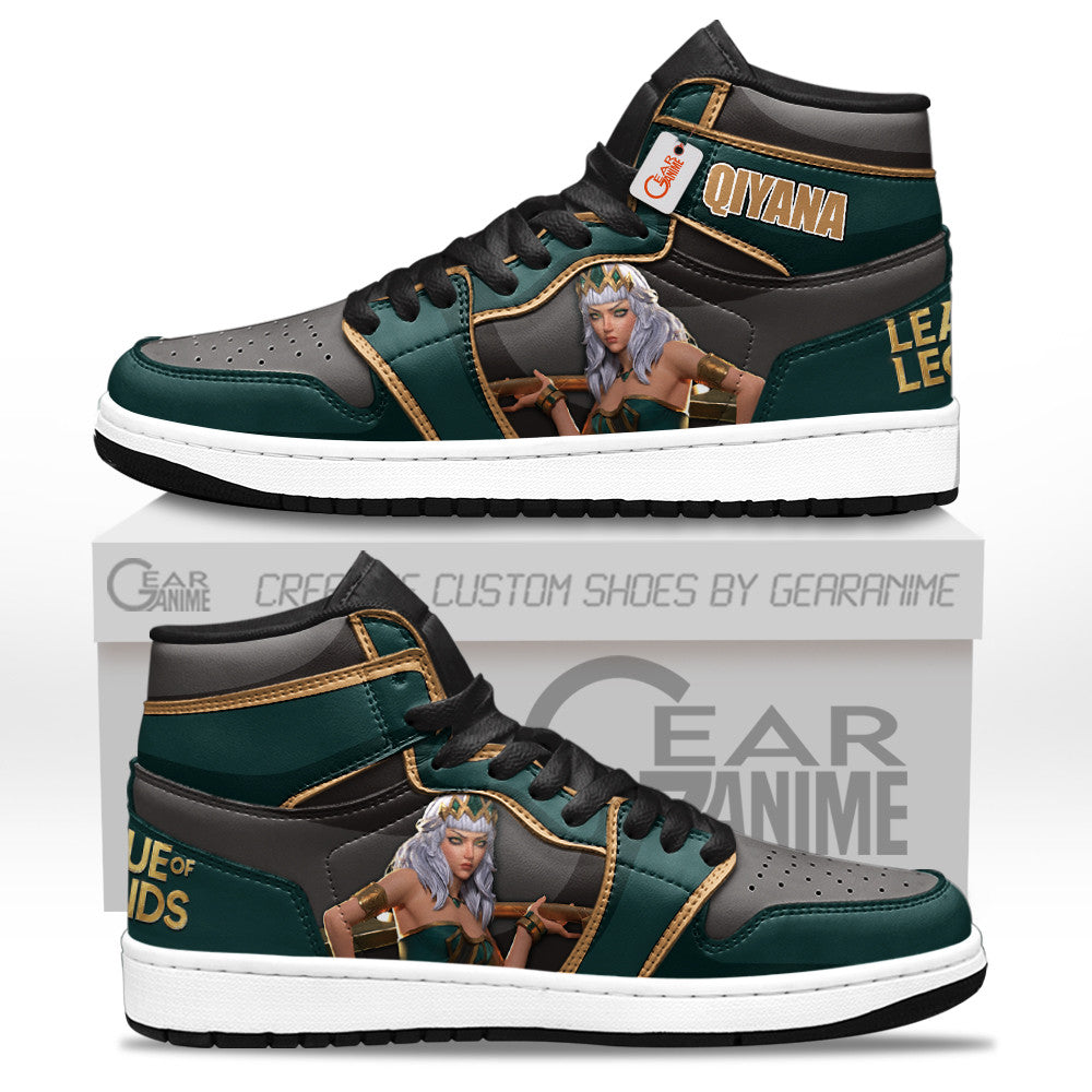 Qiyana High-Top Sneakers Custom LOL Games Collection