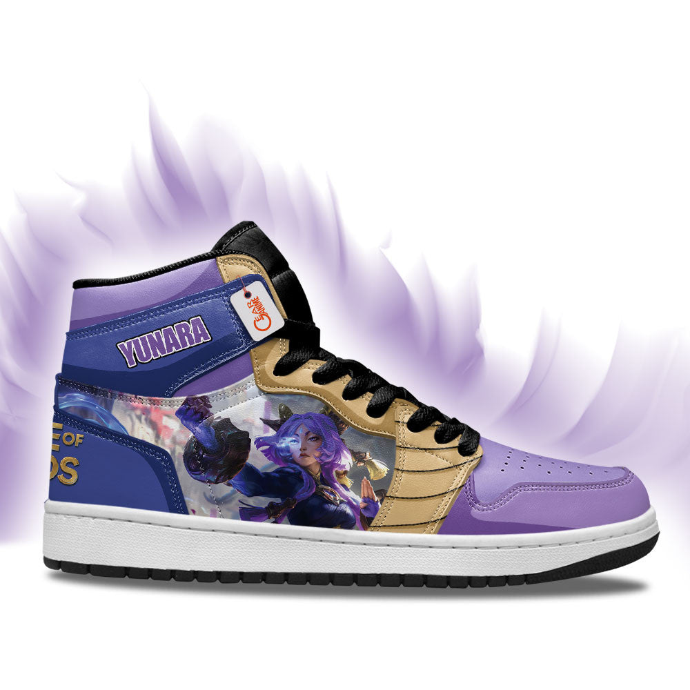 Yunara High-Top Sneakers Custom LOL Games Collection