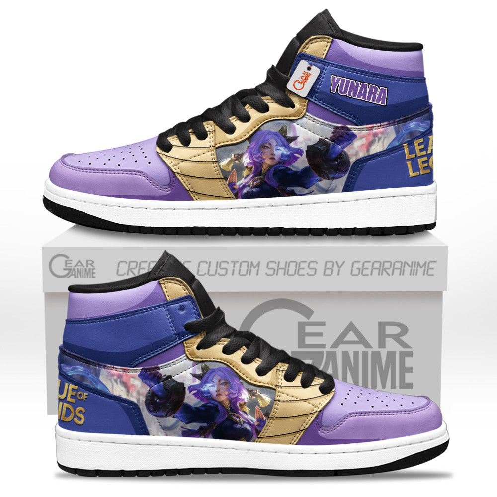 Yunara High-Top Sneakers Custom LOL Games Collection