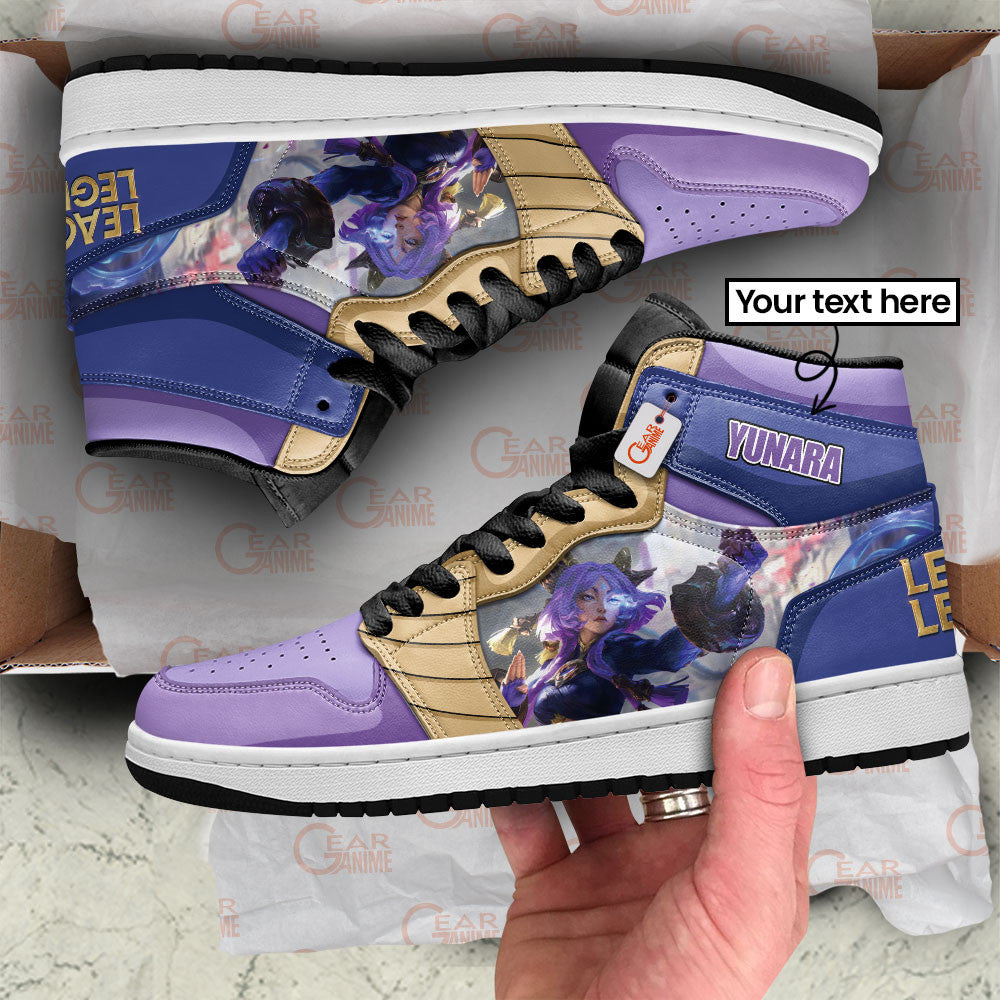 Yunara High-Top Sneakers Custom LOL Games Collection