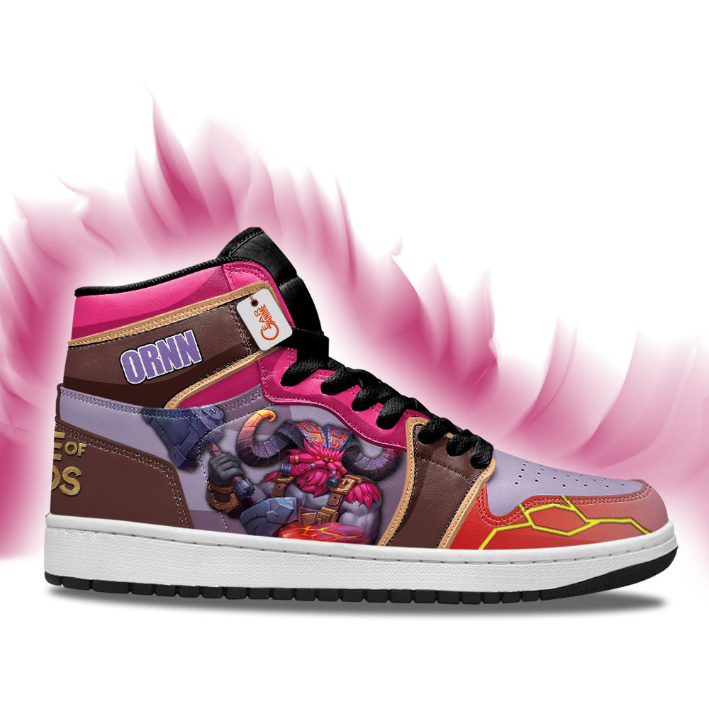 Ornn High-Top Sneakers Custom LOL Games Collection