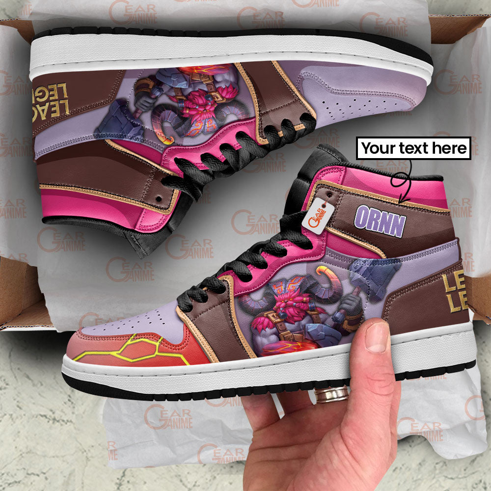 Ornn High-Top Sneakers Custom LOL Games Collection