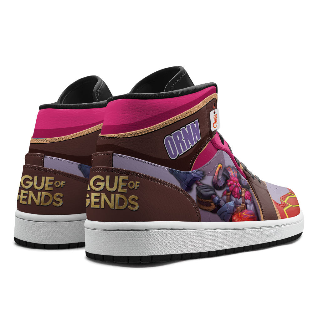 Ornn High-Top Sneakers Custom LOL Games Collection