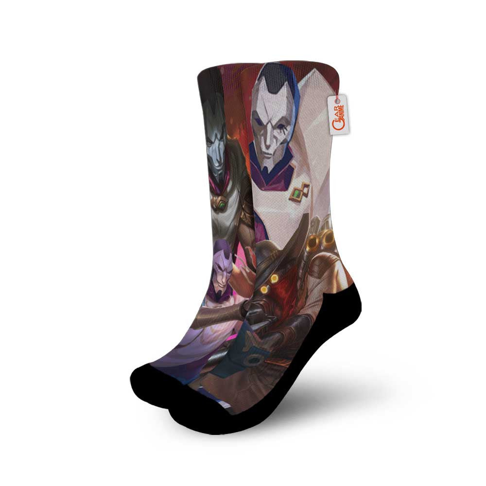 Jhin Socks LOL Game Collection - FREE with shoes order