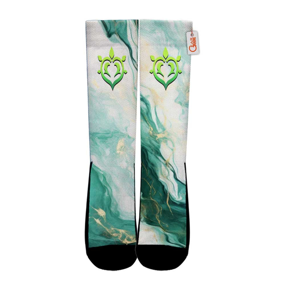 Dendro Nature Element Socks Genshin Impact Game Collection - FREE with shoes order
