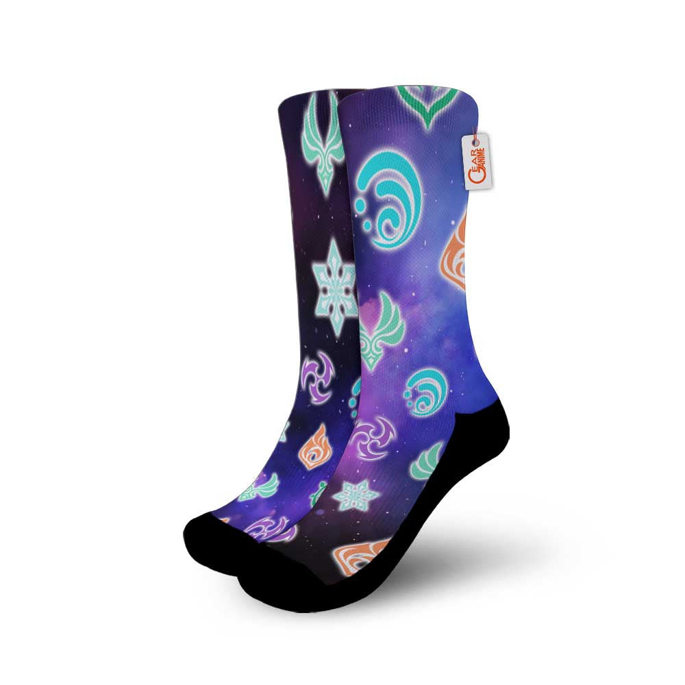 Genshin Impact Elements Socks Game Collection - FREE with shoes order