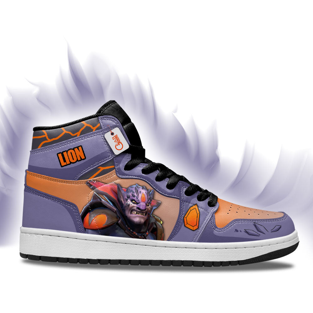 Lion High-Top Sneakers Custom Personalized Name