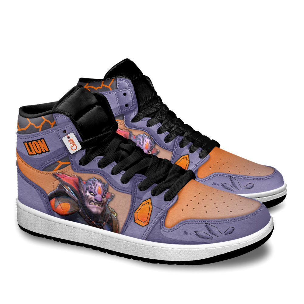 Lion High-Top Sneakers Custom Personalized Name