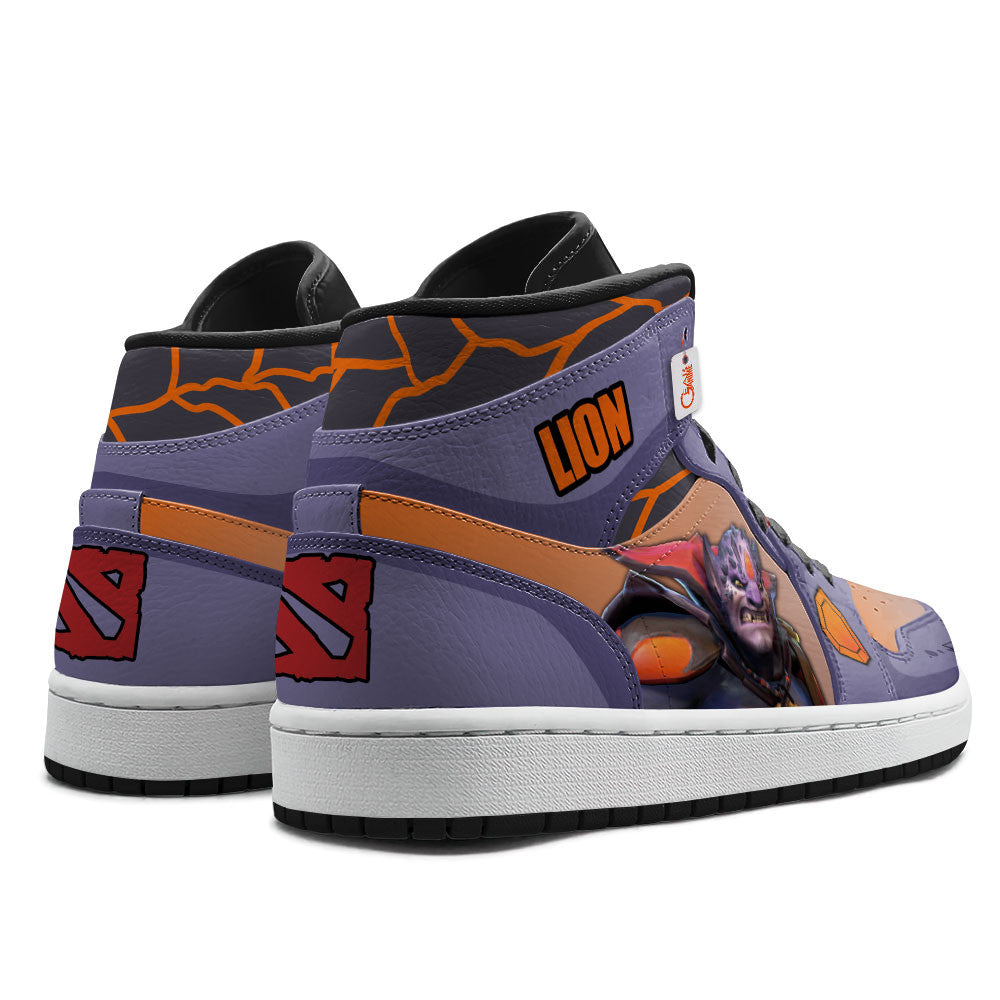 Lion High-Top Sneakers Custom Personalized Name
