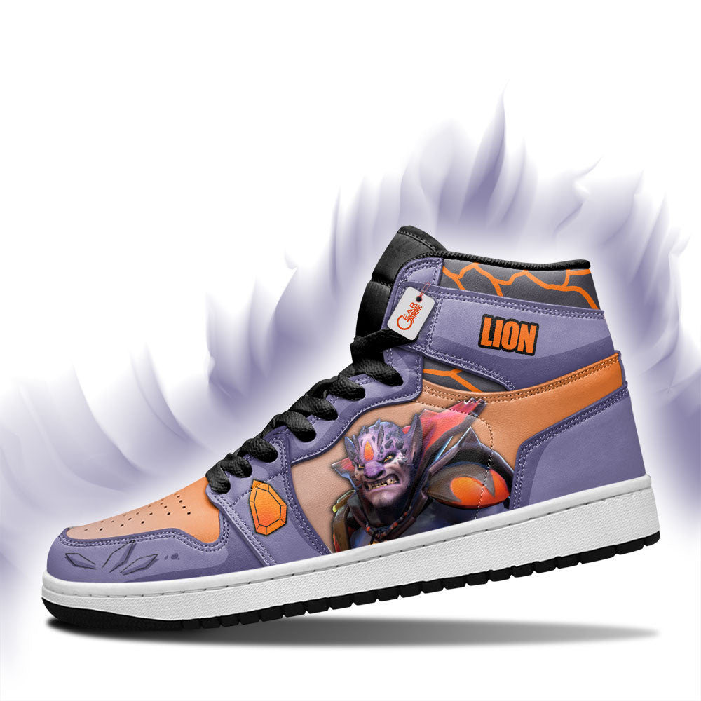 Lion High-Top Sneakers Custom Personalized Name