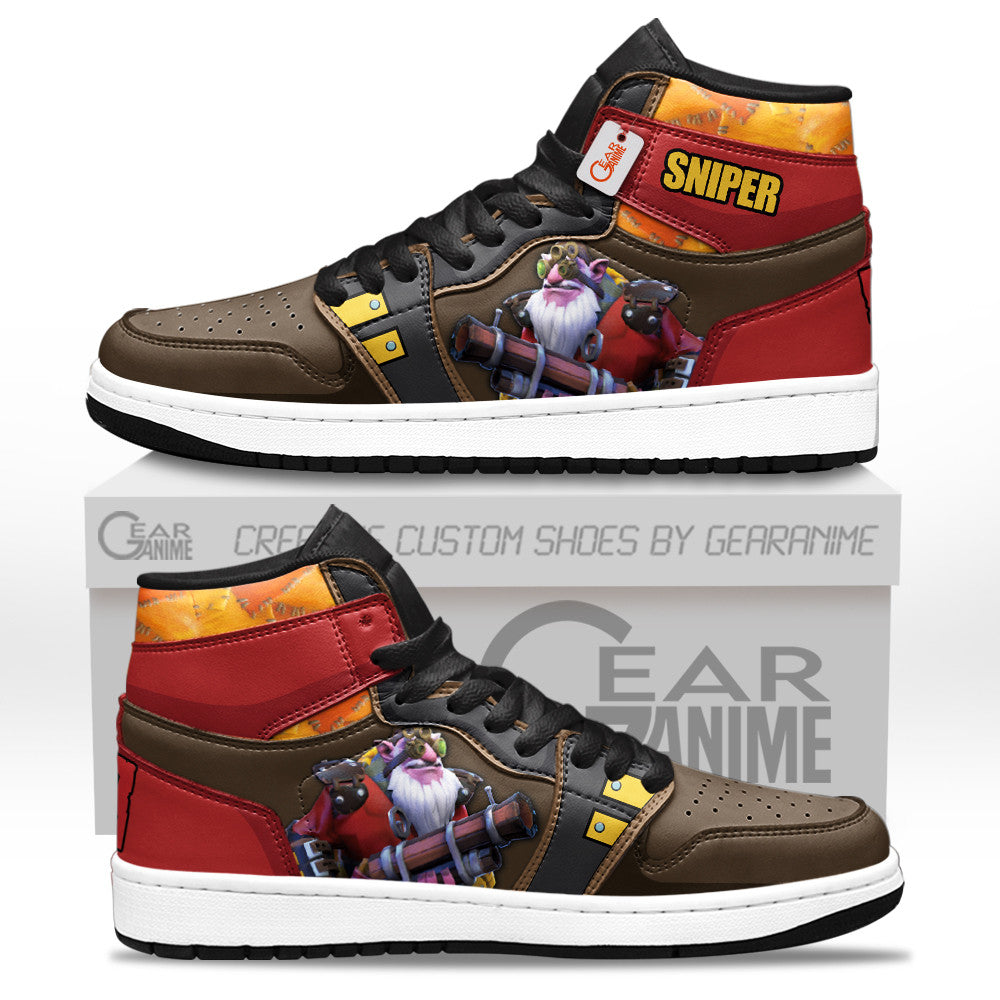 Sniper High-Top Sneakers Custom Personalized Name