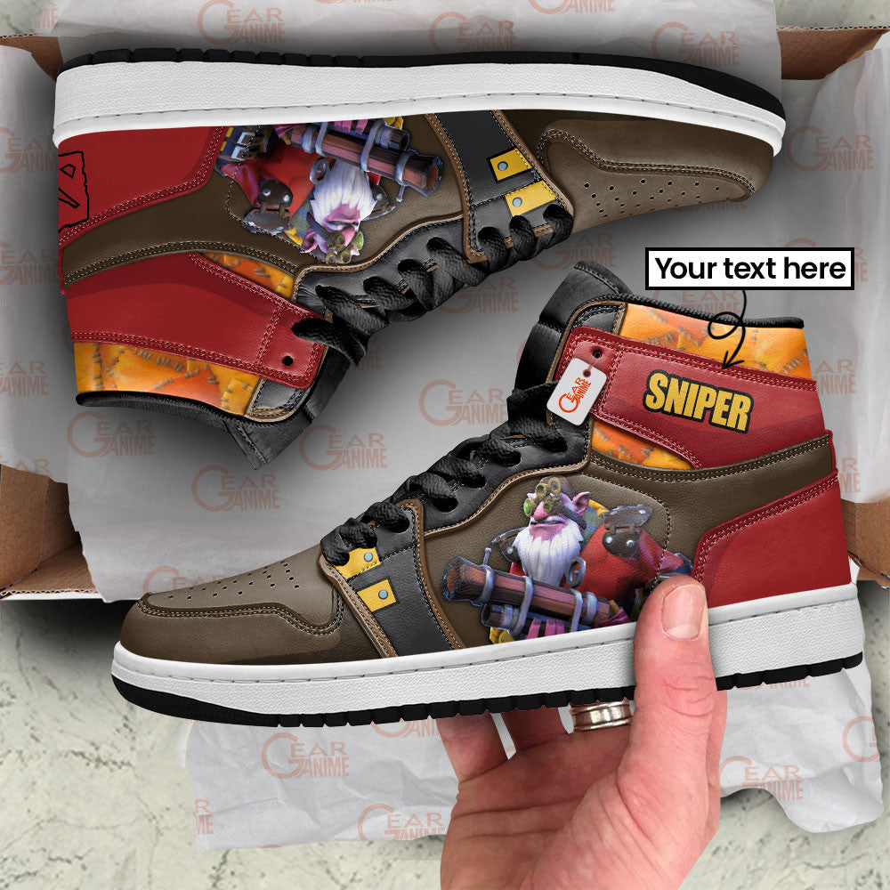 Sniper High-Top Sneakers Custom Personalized Name