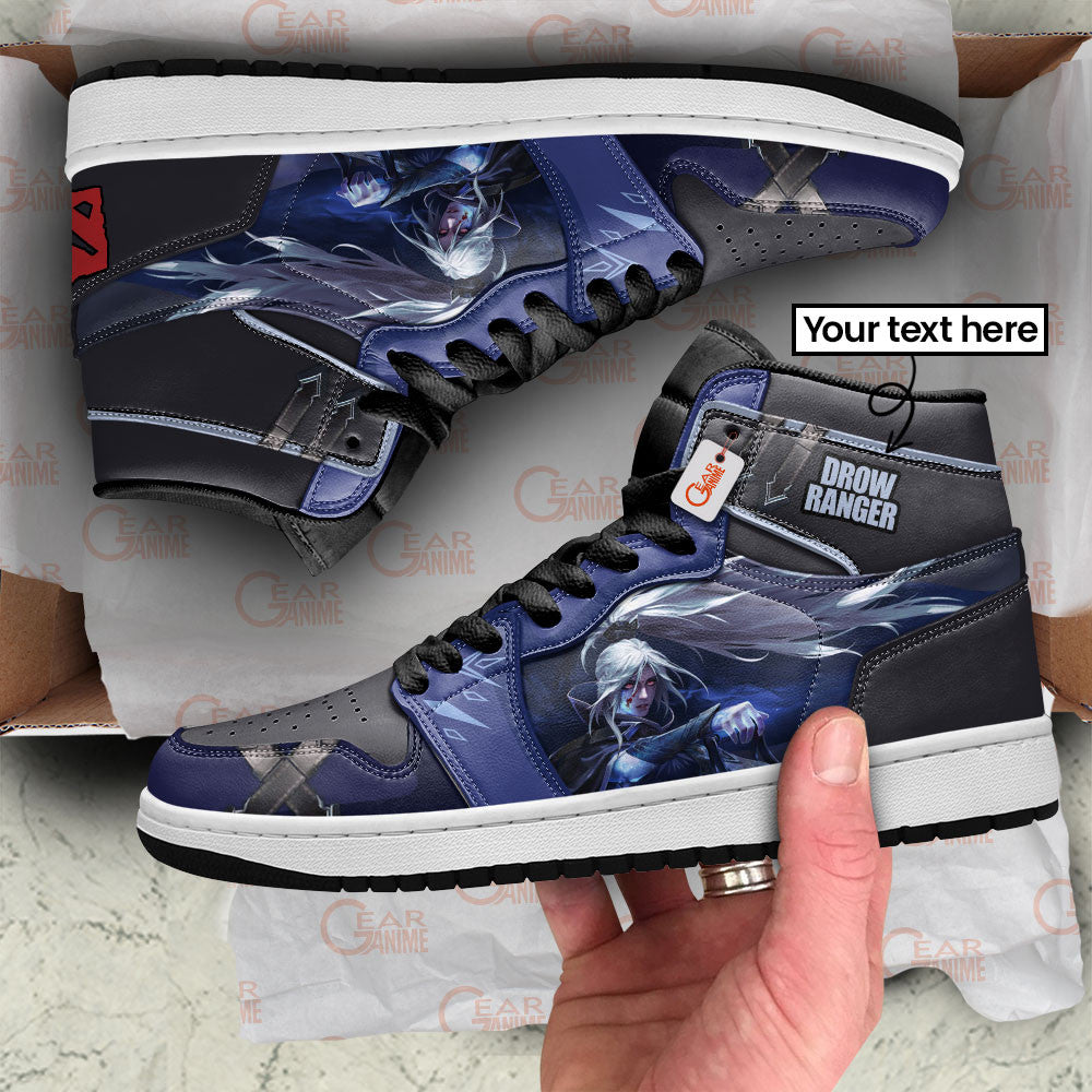 Drow Ranger High-Top Sneakers Custom Personalized Name