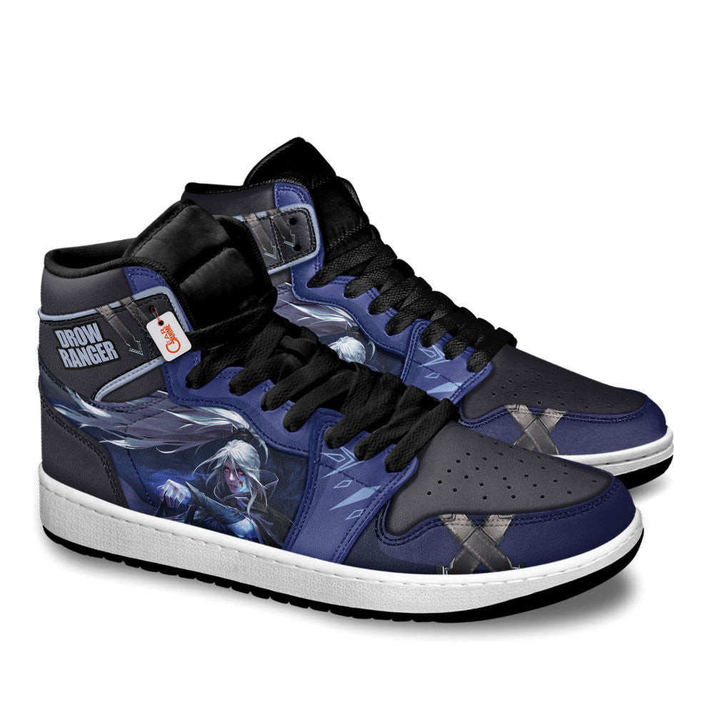 Drow Ranger High-Top Sneakers Custom Personalized Name