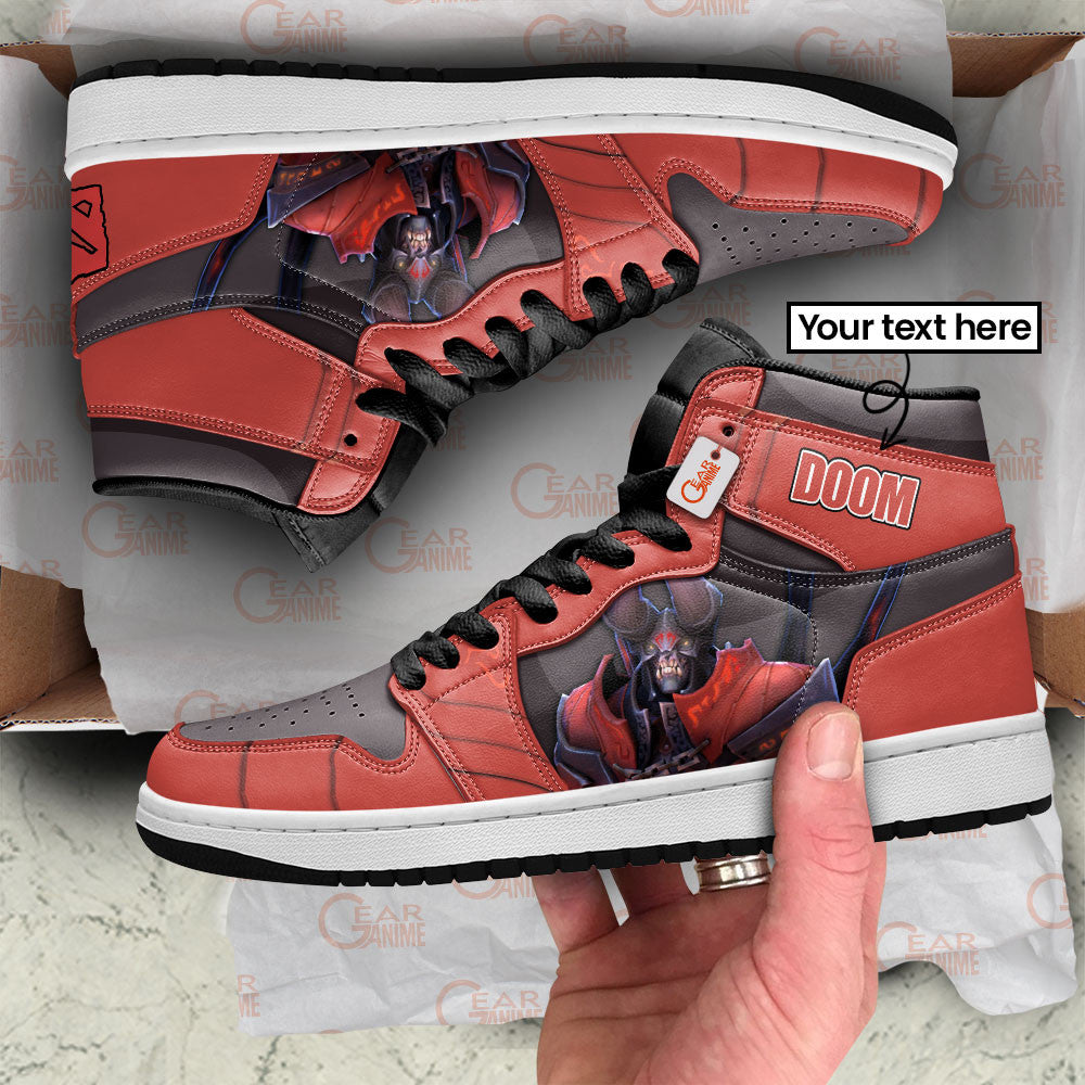 Doom High-Top Sneakers Custom Personalized Name