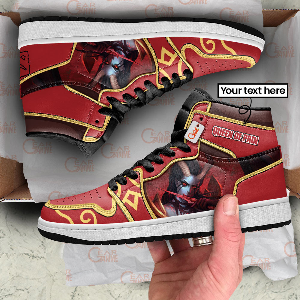 Queen of Pain High-Top Sneakers Custom Personalized Name
