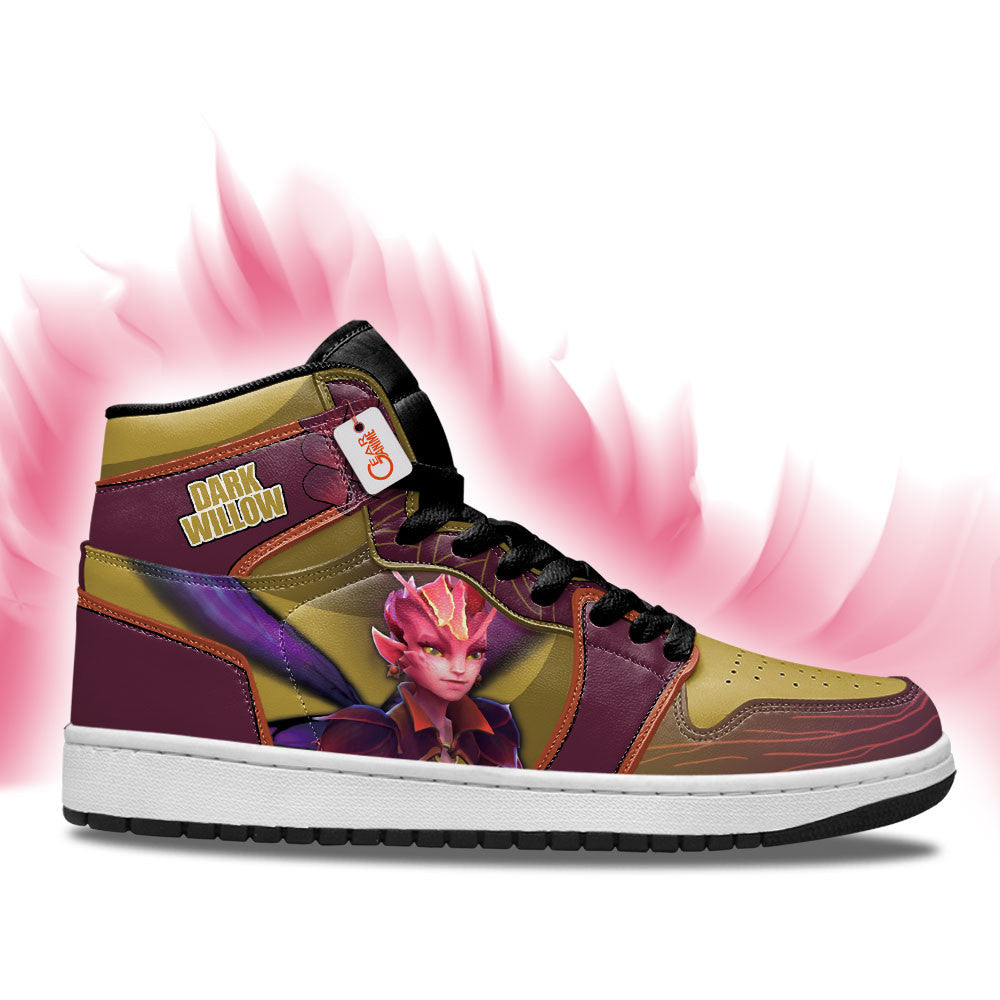 Dark Willow High-Top Sneakers Custom Personalized Name