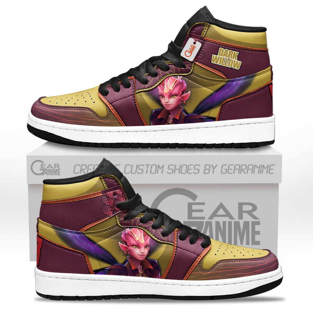 Dark Willow High-Top Sneakers Custom Personalized Name
