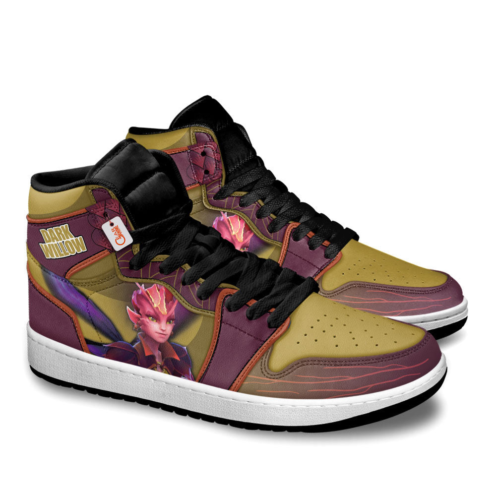 Dark Willow High-Top Sneakers Custom Personalized Name