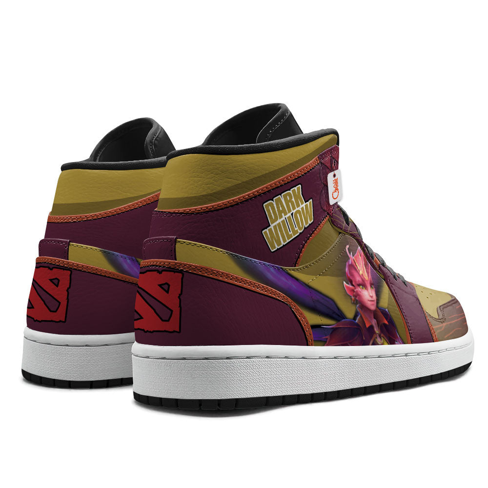 Dark Willow High-Top Sneakers Custom Personalized Name