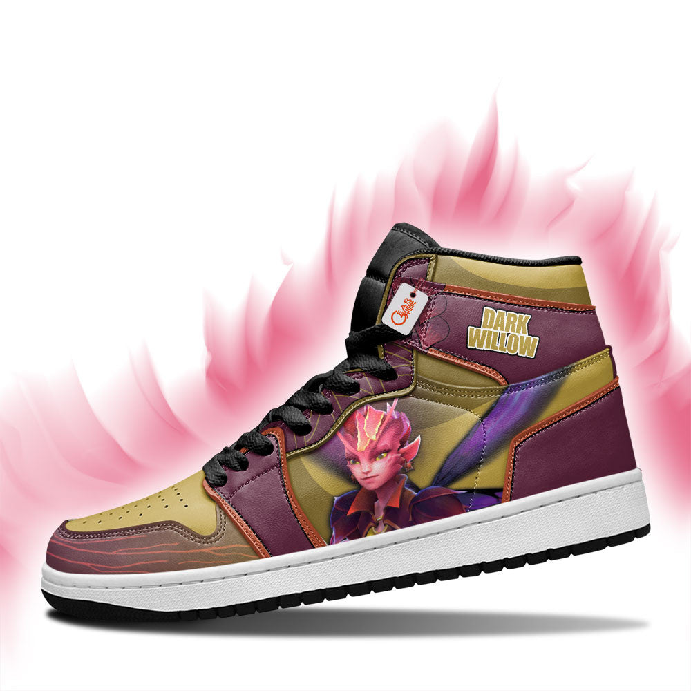 Dark Willow High-Top Sneakers Custom Personalized Name