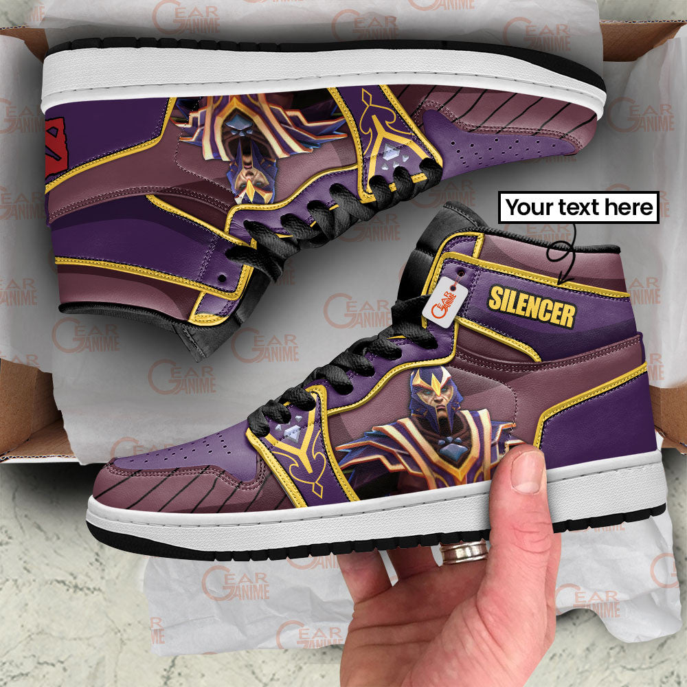 Silencer High-Top Sneakers Custom Personalized Name