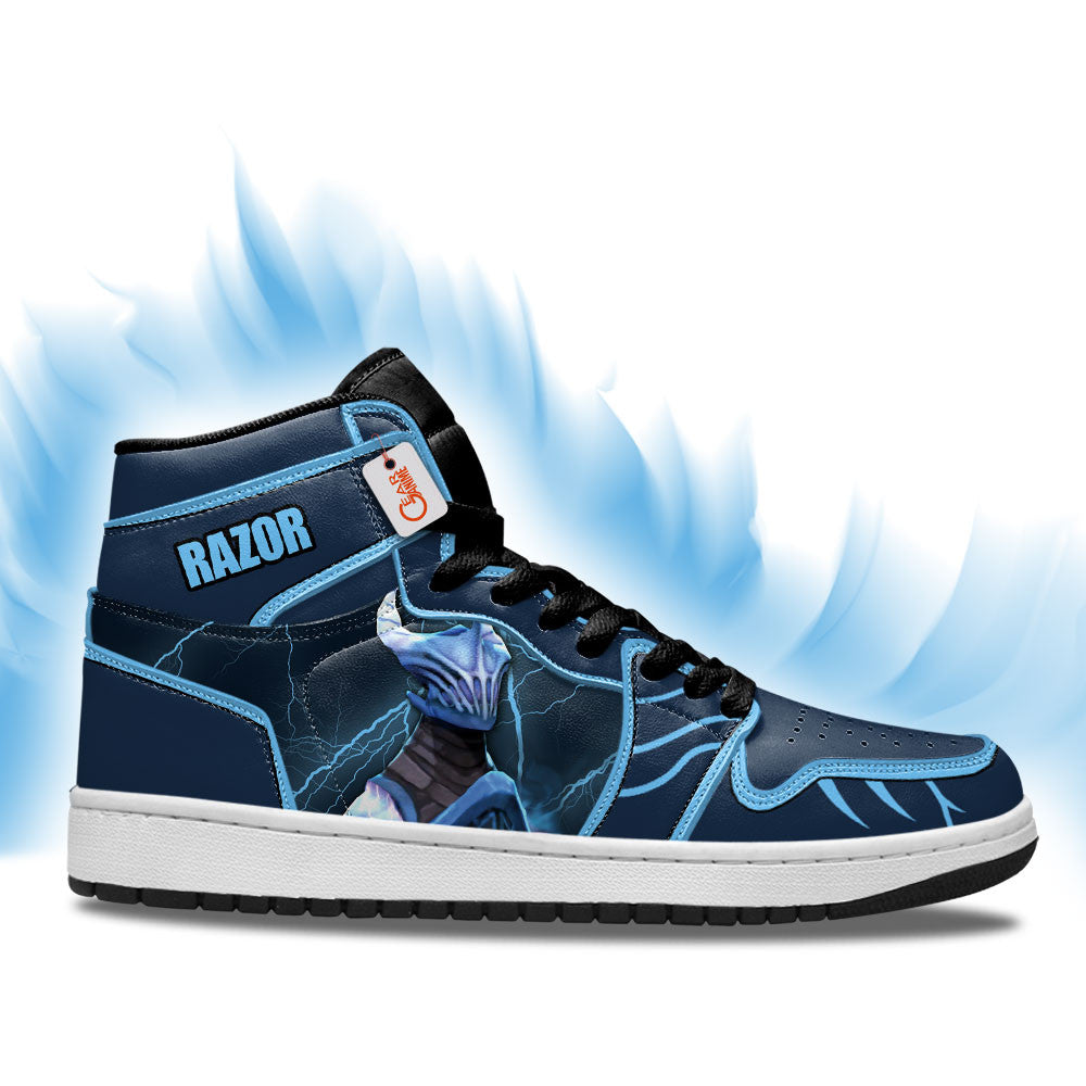 Razor High-Top Sneakers Custom Personalized Name