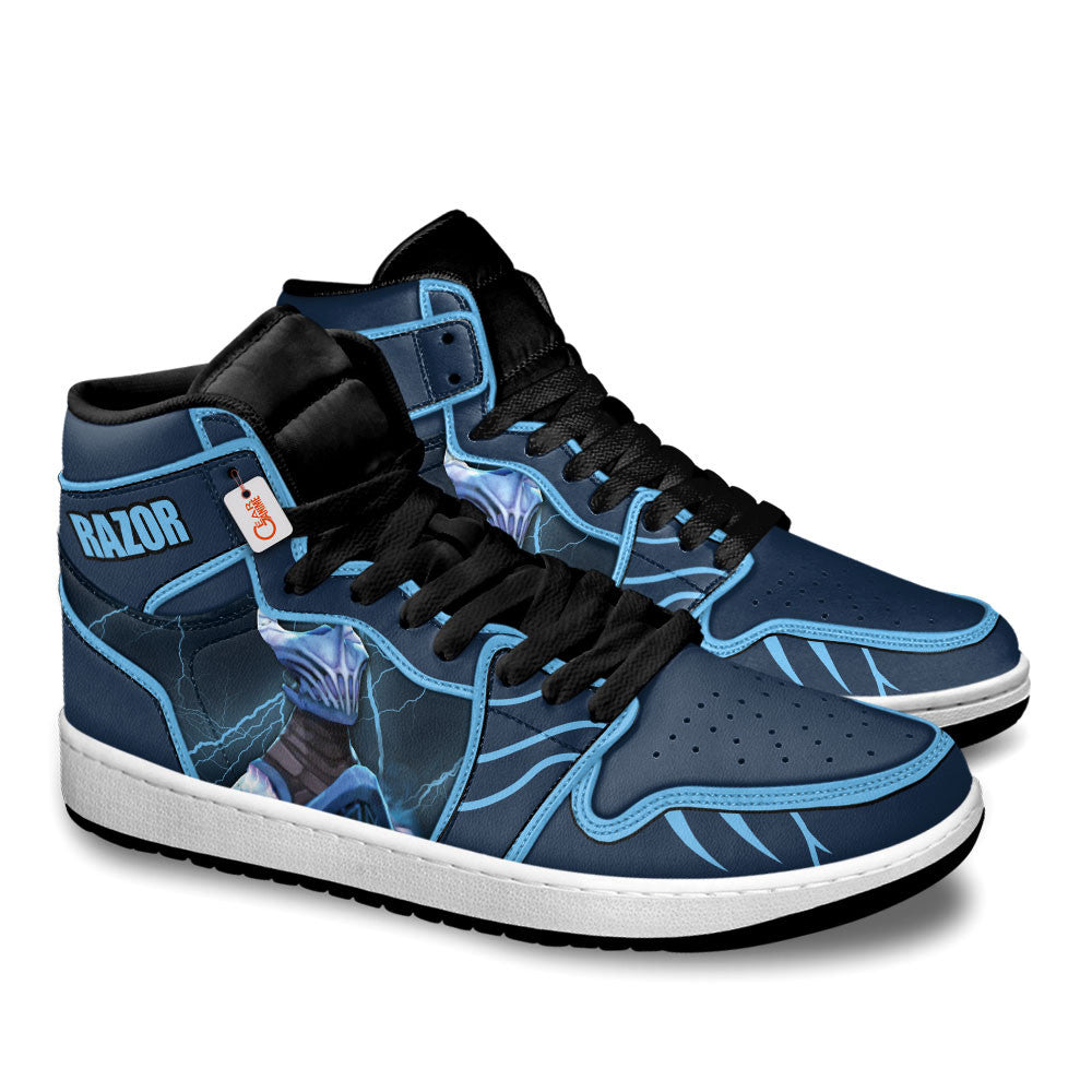 Razor High-Top Sneakers Custom Personalized Name