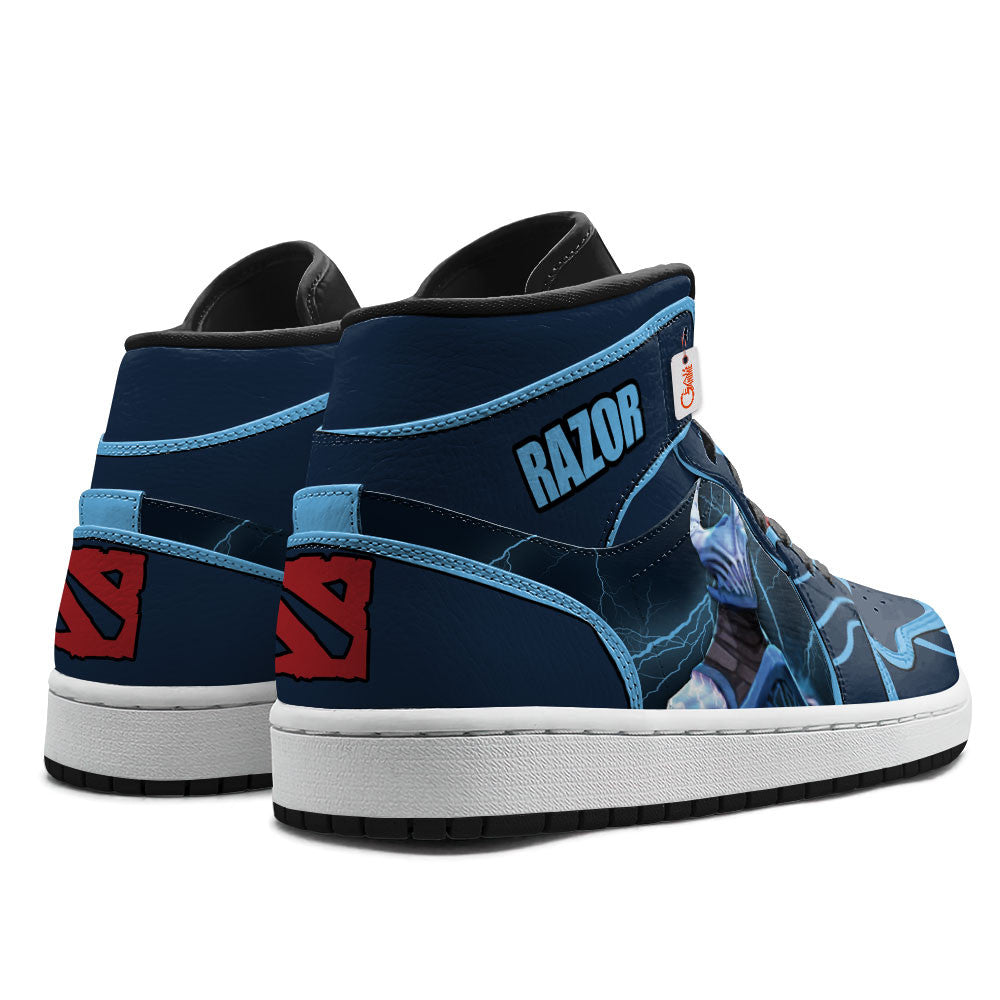 Razor High-Top Sneakers Custom Personalized Name