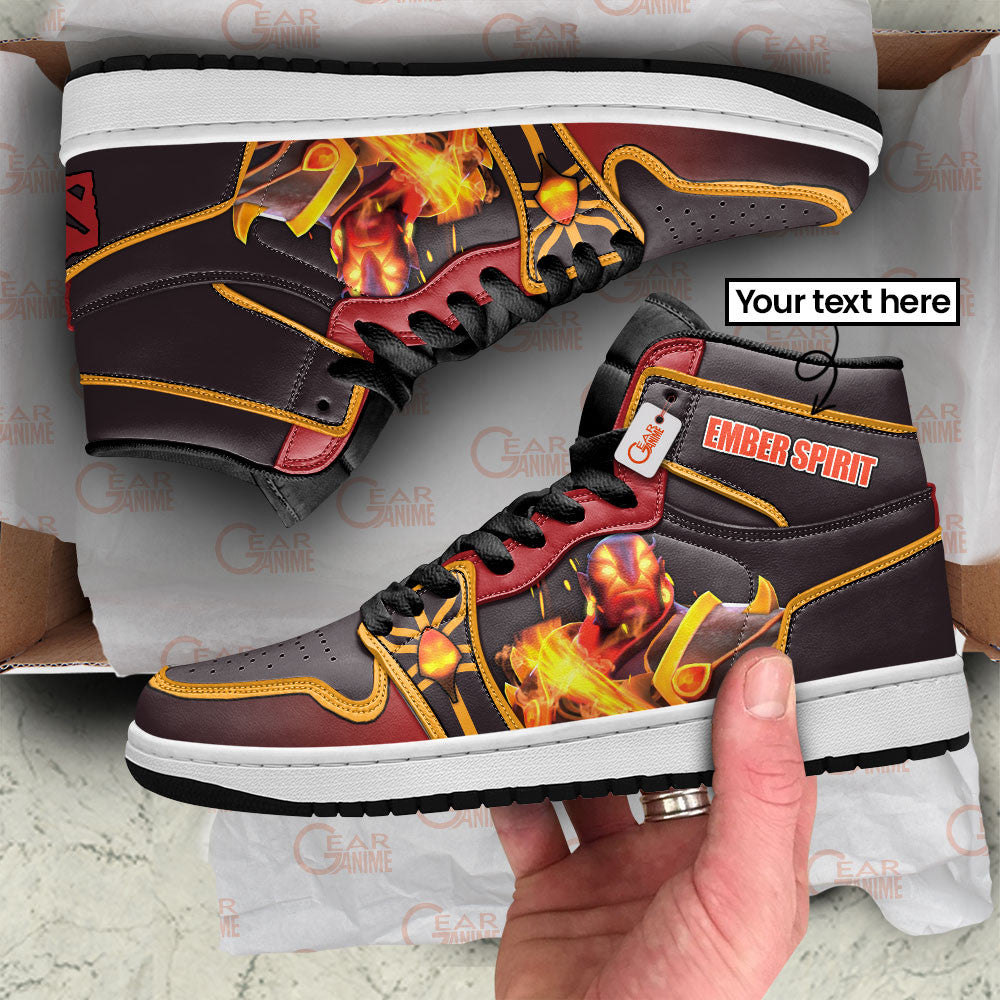 Ember Spirit High-Top Sneakers Custom Personalized Name